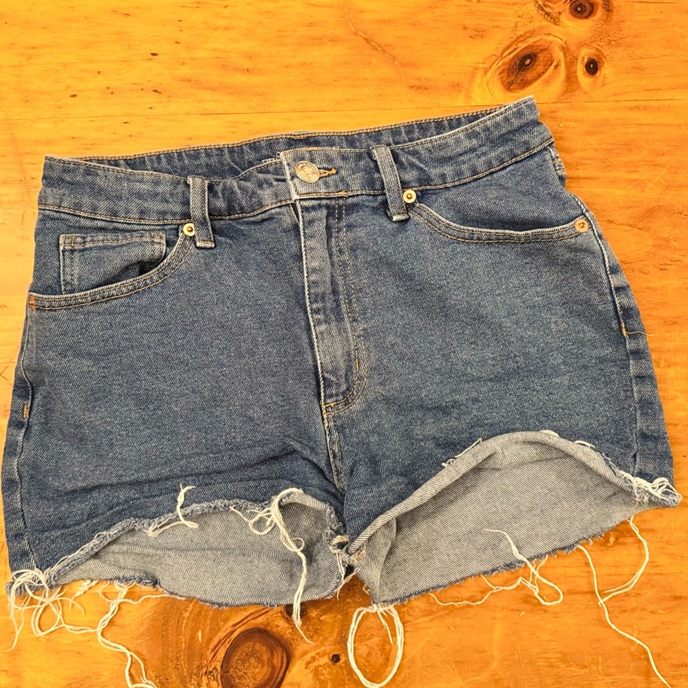 Wild Fable Blue Jean Shorts with Frayed Hem